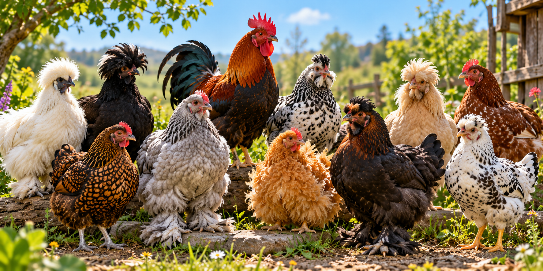 grande diversité génétique chez les poules